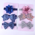 thumbnail image 4 of xiaxaixu 3PCS Baby Girls Sequins Bow Headband Flower Elastic Hairband One Size, 4 of 6