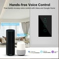 thumbnail image 5 of WiFi Smart wall Light Switch Glass Screen Touch,Alex Voice Control 1/2/3/4 Gang, 5 of 19