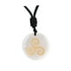 thumbnail image 5 of Collar colgante de piedra redonda Yinane con decoración delicada para fiesta regalo de cumpleaños Aniversario blanco, 5 of 8