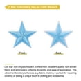 thumbnail image 3 of Uxcell 33Pcs Star Patches Iron on Patches Sew Embroidered Sky Blue 1.1 inch, 3 of 6