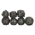 thumbnail image 2 of Hollow Dice Set, Copper Polyhedral Metal Dice Set 7pcs Long Lasting Balanced Rolling For Kids For Card Games ANGGREK CD2014, 2 of 8
