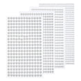 thumbnail image 1 of Uxcell 1792 Pcs 4 Hojas Pegatinas de Rhinestone Blancas 3/4/5/6 mm Rhinestones Autoadhesivos Gemas para Decoración de Bricolaje, 1 of 5