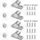 thumbnail image 3 of Magnetic Latch Magnet Cupboard Door 4 Pieces Silver Magnetic Latches with Screws, 3 of 5