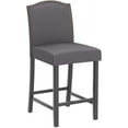 thumbnail image 4 of Christopher Knight Home Darren Fabric Counter Stools, 2-Pcs Set, Dark Charcoal / Walnut, 4 of 10