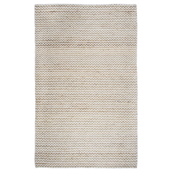Gatney Rugs Meridian Area Rug EG9030 Natural Chevron Striped 2' 6" x 8' Rectangle