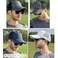 thumbnail image 5 of Sun Visor Hats for Men Women Retractable Brim Adjustable UV Protection Mesh Baseball Cap, 5 of 7
