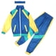 thumbnail image 1 of Gibobby Conjunto de pantalones para niños Niños pequeños bebé Unisex primavera verano Patchwork pantalones de manga larga abrigo trajes deportivos diademas ropa(Azul,8-10 Años), 1 of 4