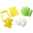 thumbnail image 4 of Soumake 3Pcs/Set Rice Roll Mold Irregular Cartoon Bear Fish Elephant Design Non-stick Baking Mold for Kindergarten, 4 of 8
