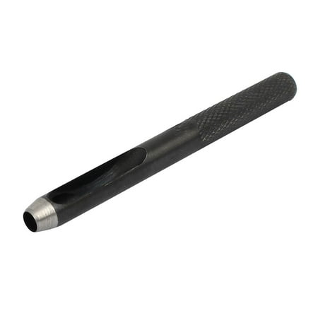 Hand Tooled Black Leather - Leather Gasket Strap Belt Hollow Hole Punch Hand Tool Black 5mm Dia