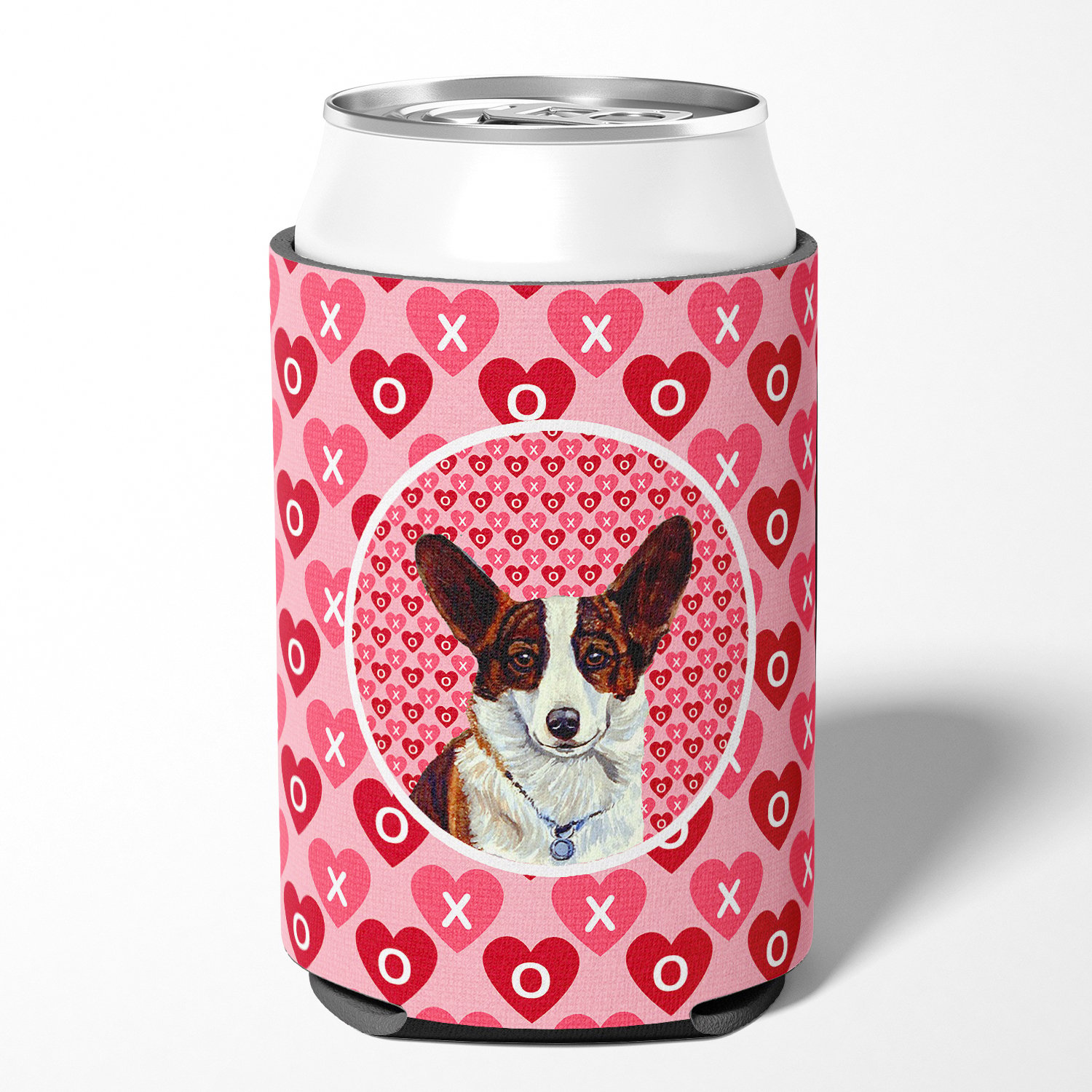 thumbnail image 2 of Carolines Treasures LH9153CC Corgi Hearts Love and Valentines Day Portrait Can or Bottle Hugger Can Hugger multicolor, 2 of 5