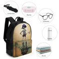 thumbnail image 4 of Gorillaz Backpack Laptop Bag Student Satchel Schoolbag Bookbag Large Capacity Multipurpose Daypack Rucksack Travel Bag, 4 of 8