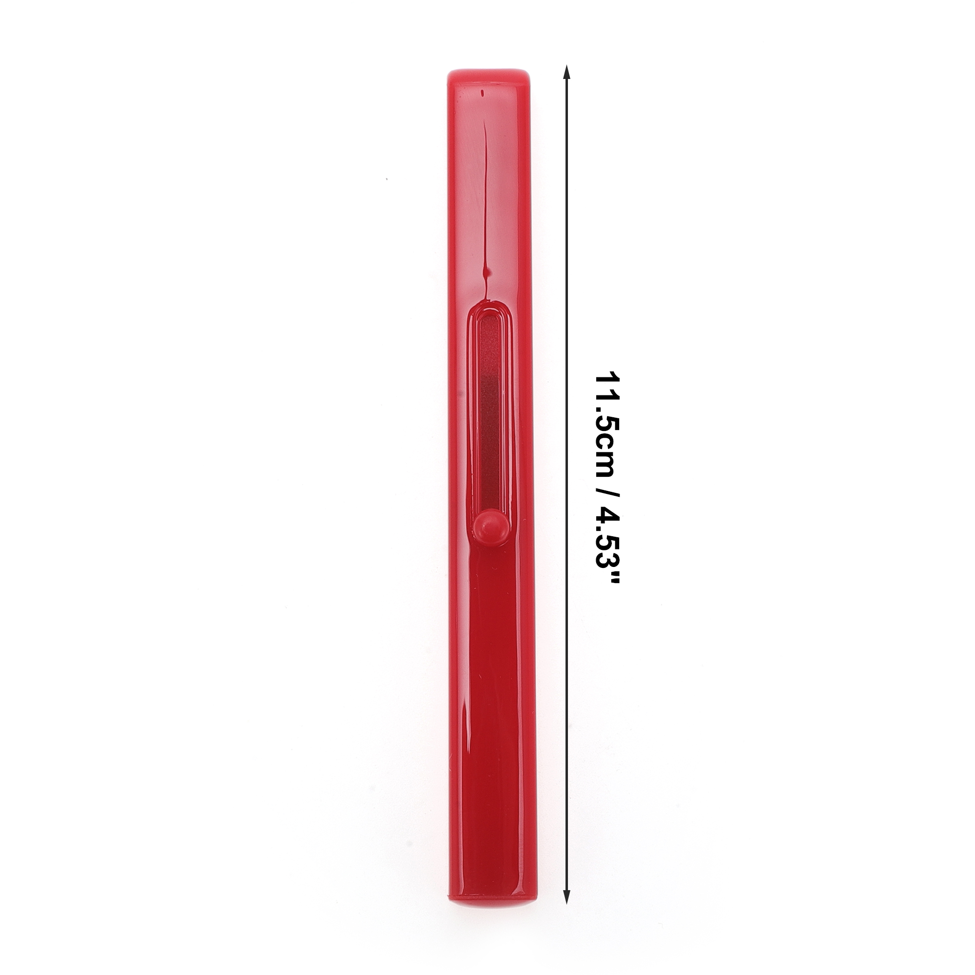 Unique Bargains 1 Pc Portable Durable Single Head Lipstick Brush for Travel Red