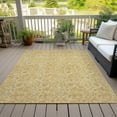 thumbnail image 6 of Addison Rugs Chantille Indoor/Outdoor Transitional Floral Gold Washable Rectangle Rug, 8' x 10', 6 of 6