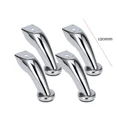 thumbnail image 3 of Thick Stainless Steel Sofa Legs 4 Pieces Furniture Chrome Cabinet Bed Chairs Stools, 3 of 5