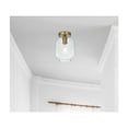 thumbnail image 2 of Living District Collier 7.5 Inch Flush Mount Clear Shade in Satin Gold, 2 of 9