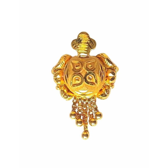 22K/18K Real Certified Fine Yellow Gold Classy Mangalsutra Pendant