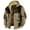 C Khaki, variant on Susanny Thick Coat for Men Pockets Zip Up Distressed Winter Hooded Western Denim Jacket Sherpa Fleece Lined Flannel Trench Clearance Drawstring Aztec Big and Tall Jackets Khaki 4XL