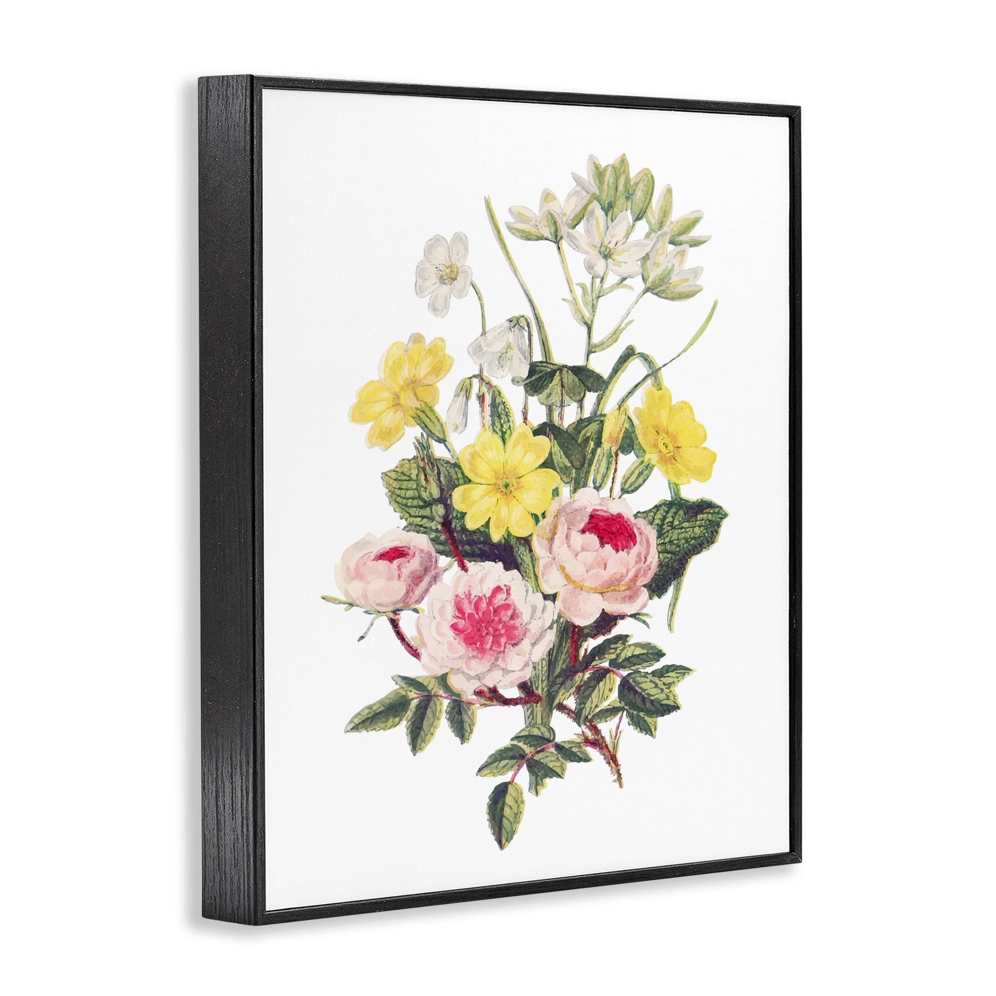 Bushel of Wild Florals Black Framed Giclee Art, design by Lettered and Lined