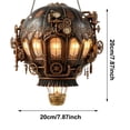 thumbnail image 2 of Hot Air Balloon Sun Catcher - Stained Glass Style Acrylic Hanging Decor - Outdoor/Indoor Waterproof Ornament for Windows, Garden & Patio - Colorful Light Catcher Gift, 2D, 2 of 5