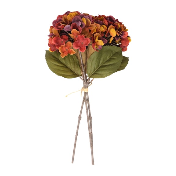 My Texas House Fall Faux Hydrangea Bundle, Burgundy, 20"