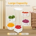 thumbnail image 2 of XUFOPLY Rotating Storage Rack, 5-Tier Circular Kitchen Storage Cart Multi Layer Rotating Storage Shelves with 5 Universal Wheels for Fruits Grocery Corns Potatos (5 Tier), 2 of 8