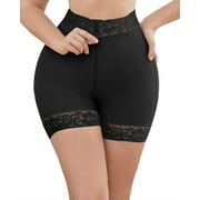 HYH Womens Postpartum Tights High Waist and Hip Lifting Pants Underwear Shorts (Color : Black, Size : Large)