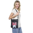 thumbnail image 2 of Disney Minnie Mouse Crossbody Purse Passport Bag Travel Black Faux Leather, 2 of 7