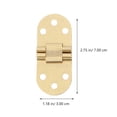 thumbnail image 2 of EXHUMKY 2Ud Bisagras Para Gabinete De Latón Fijo Dorado Para Plegable Y Puerta, 2 of 6