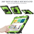 thumbnail image 3 of Funda SEYMAC de serie para iPad de 11ª y 10ª generación, 11 pulgadas/10,9 pulgadas, verde+negro, 3 of 8