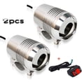 thumbnail image 1 of 2pcs 30W Motorcycle U2 LED Fog Lights Driving Headlight High/Low Beam + Switch, 1 of 1