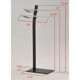 thumbnail image 2 of Toallero de baño Pilaster Designs Skipper independiente dos barras Metal negro cromado, 2 of 2