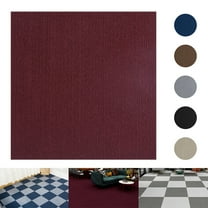 Creative Home: Nexus Tiles: Self-Adhesive Carpet Tiles - Actual: 12" x 12" Burgundy