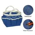 thumbnail image 4 of Jardín Herramientas Bolsa 7.5" x 4" x 5" Grande Oxford Impermeable con Bolsillos Jardín Mano Bolsa Jardinería Planta Herramienta Organizador Almacenamientos Claro Azul, 4 of 6