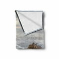thumbnail image 2 of Big Sur Soft Flannel Fleece Throw Blanket, Outdoor Scene Photo of Cloudy Day Aerial Panorama Landscape at Overcast Weather, Cozy Plush for Indoor and Outdoor Use, 50" x 70", Multicolor, by Ambesonne, 2 of 6