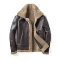 thumbnail image 5 of Abrigo de invierno 2024 para hombre, piel natural, piel de oveja original, chaqueta de cuero genuino, traje de motocicleta, chaquetas gruesas reales, 5 of 5