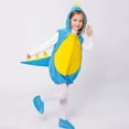 thumbnail image 6 of FINALGANG Boys Girls Kids Dinosaur Dress Up Set Sleeveless Hooded Romper With Shoe Covers For Party Performance Wear Trendy Outfit, 6 of 7