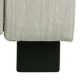thumbnail image 3 of Noble House Cossitt Fabric Tufted Pushback Recliner, Beige and Dark Brown, 3 of 9