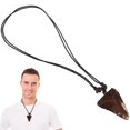 thumbnail image 1 of Men Necklace Vintage Shark Tooth Pendant Necklace Personalized Neck Chain, 1 of 3