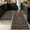 thumbnail image 1 of Juego de alfombras de cocina BSICPRO, antideslizantes, antimanchas, vintage, 1 of 6