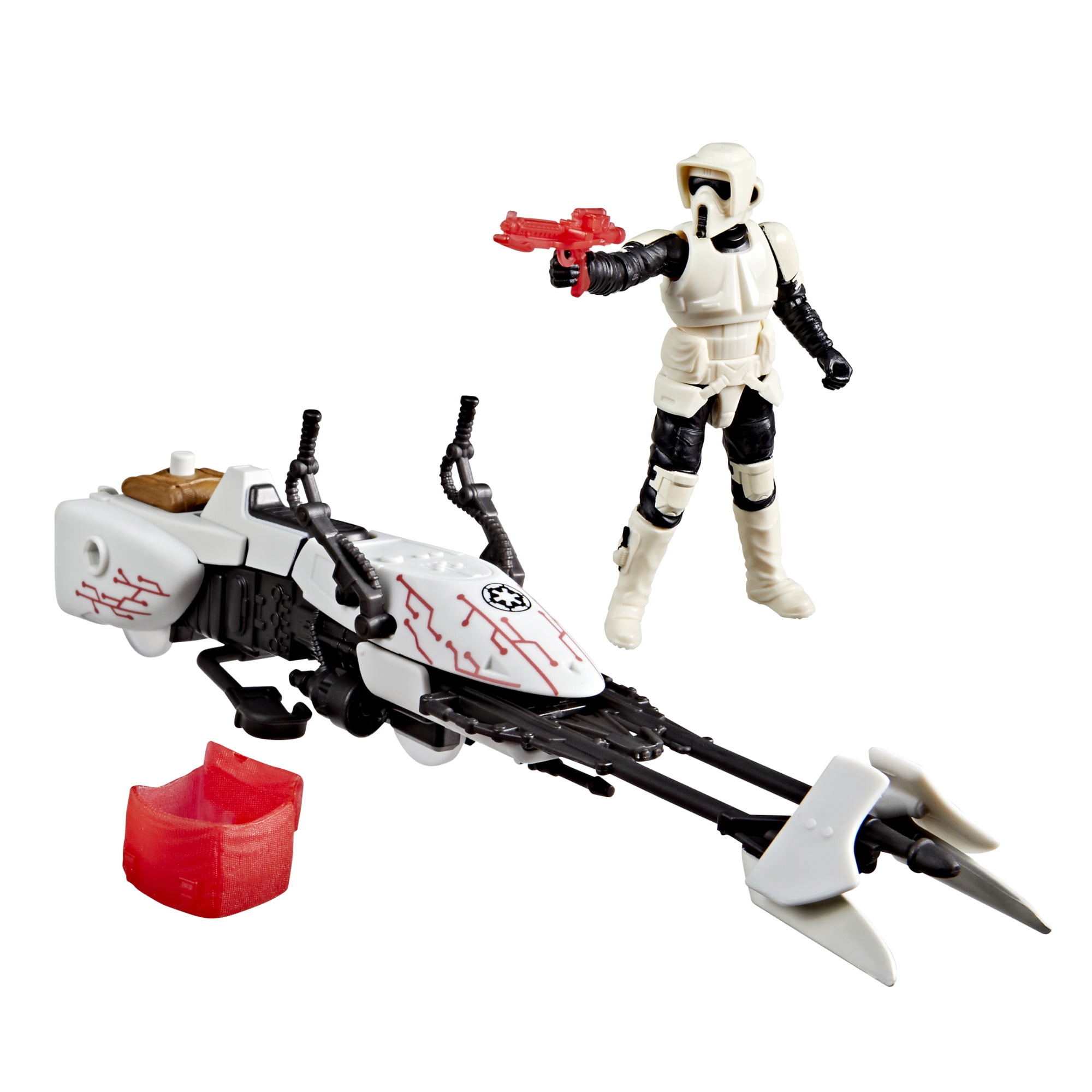 Star Wars Epic World of Action Scout Trooper Action Figure & Speeder Bike (4")