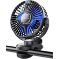 thumbnail image 1 of Ventilador portátil SWEETFULL de 4000 mAh con pantalla LED, color negro, 1 of 3