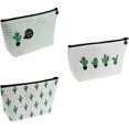 thumbnail image 3 of 3 piezas surtidas de gran capacidad de portapilápices de diseño de cactus floral pastoral multifuncional de papelería bolsitas de lápiz bolsas de cosméticos de viaje Feliz Sencillez, 3 of 3