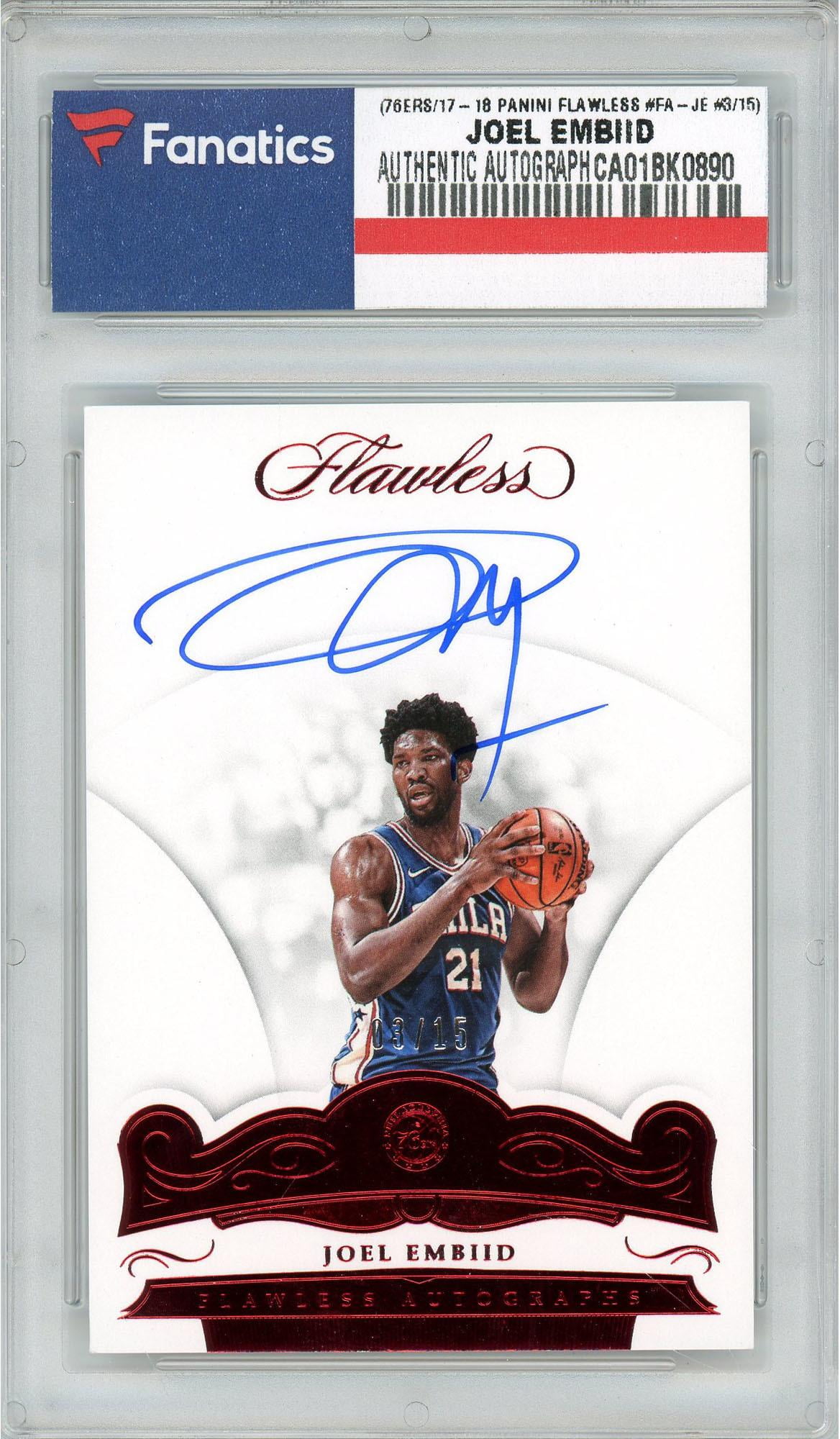 joel embiid autograph