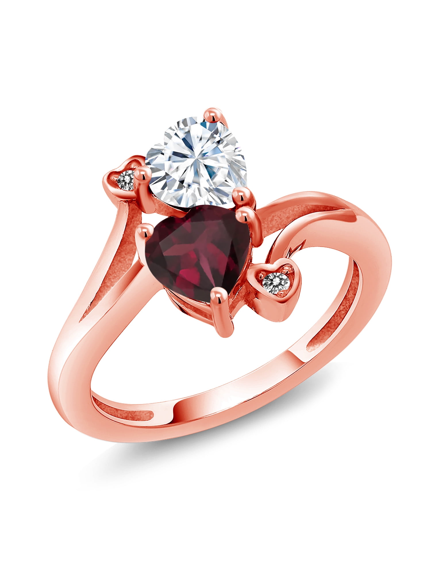 Details about Heart Shape Garnet Two Stone 925 Sterling Silver Stackable Solitaire Women Ring Details about Heart Shape Garnet Two Stone 925 Sterling Silver Stackable Solitaire Women Ring