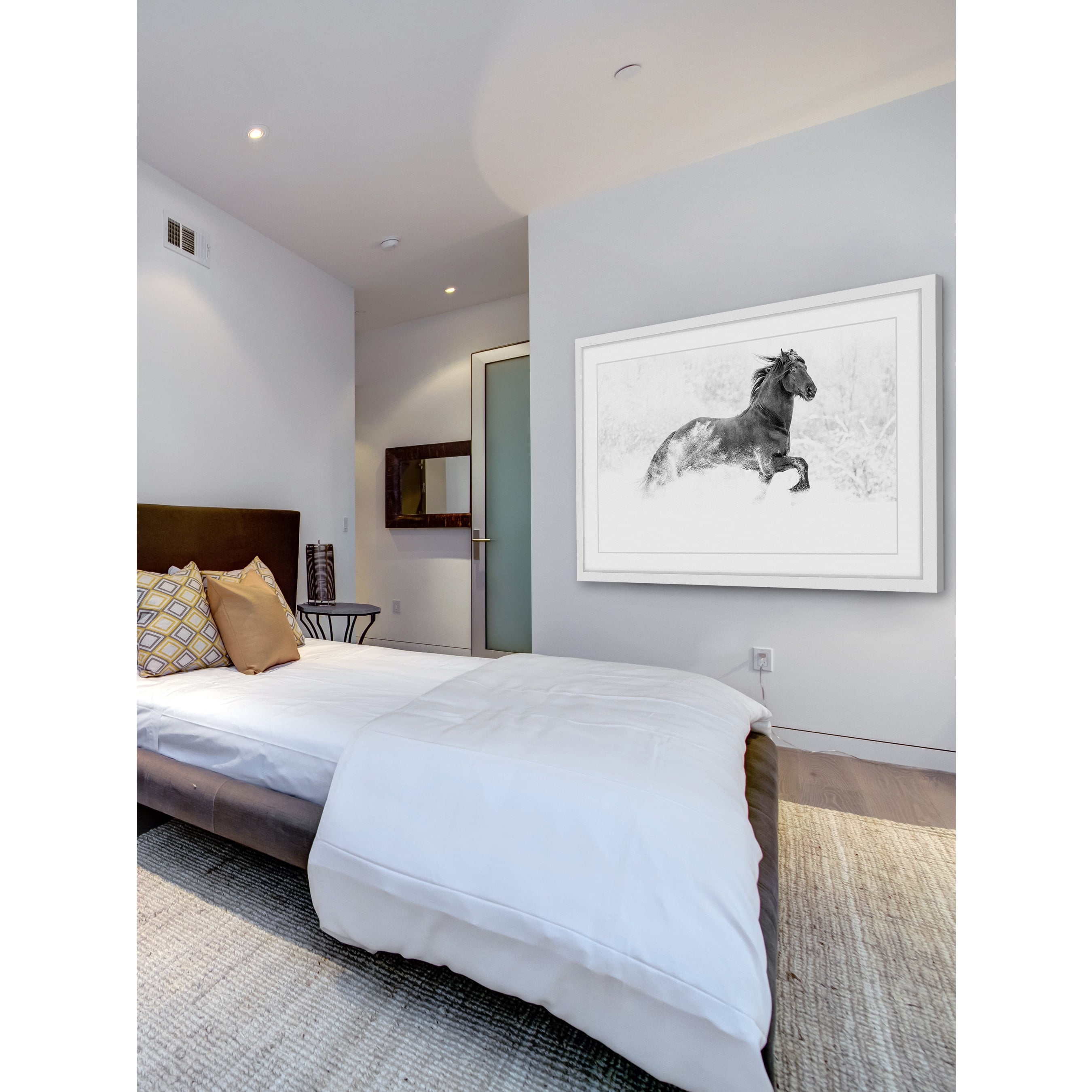 Marmont Hill "Horse Excitement" Framed Painting Print