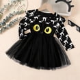 thumbnail image 6 of Weebloom Halloween Dresses For Toddler Girls Tutu Cat Dress Up Party Long Sleeve Stage Performance Outfit Clothes Girls Dress Black 2-3 Years, 6 of 8