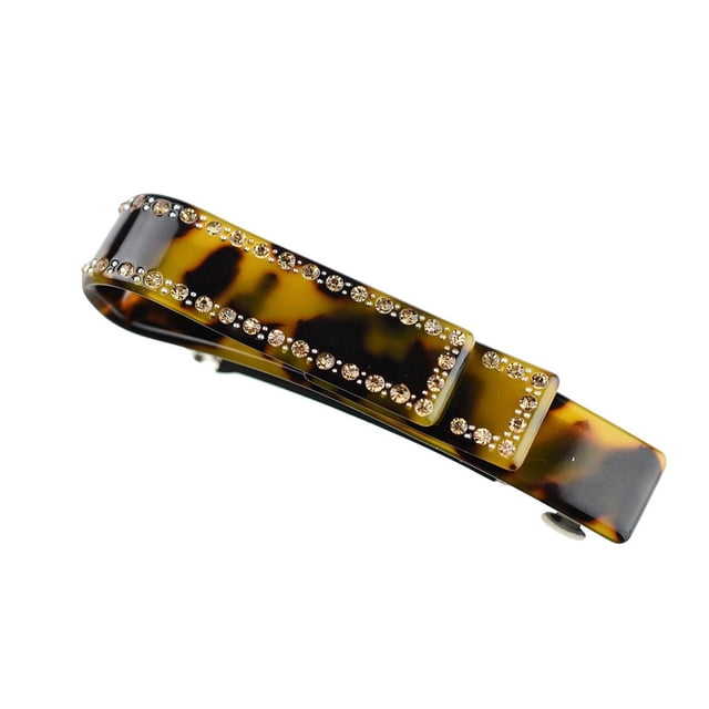 Pinza de cabello Zulema Acetato de celulosa Marron Tamaño 9x1.5cm