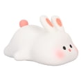 thumbnail image 3 of Luz de noche de conejito kawaii de silicona suave, portátil, recargable por USB, para bebés y niños pequeños., 3 of 14