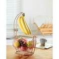thumbnail image 2 of Jiallo Fruit basket with Banana Hanger silver, 2 of 5