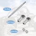 thumbnail image 4 of Unique Bargains 2 Pcs M8 80mm Tige de Direction Réglable Rotule pour 49cc ATV Électrique Go Kart Direction Colonne Suspension, 4 of 6